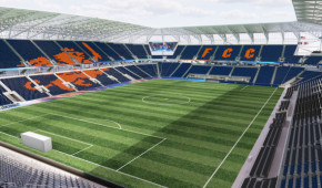 West End Stadium - Design choisi pour la tribune Est
