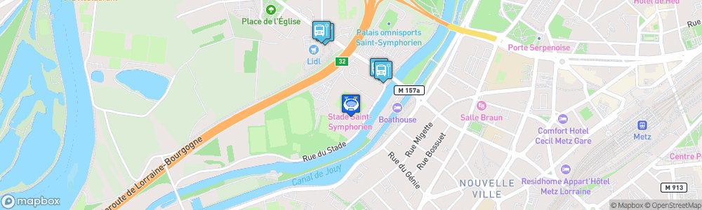 Static Map of Stade Saint-Symphorien