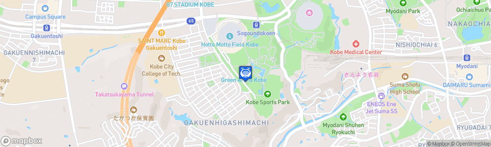 Static Map of Kobe Green Arena