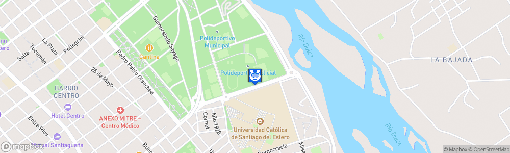 Static Map of BMX Santiago Del Estero - Catedral del BMX