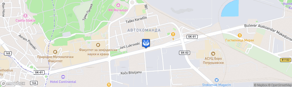 Static Map of Avtokomanda Sports Hall
