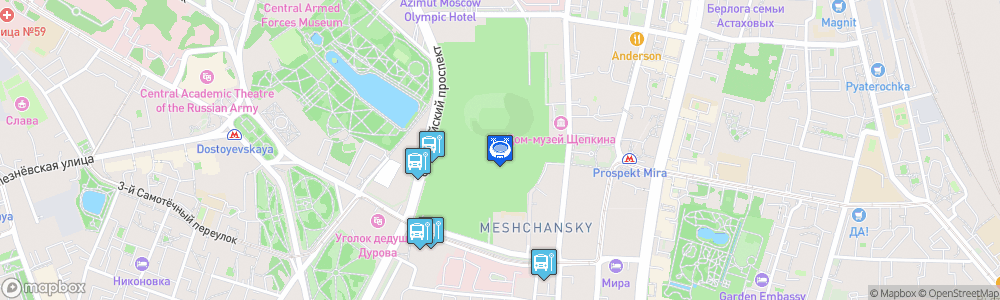 Static Map of Olimpiysky Arena