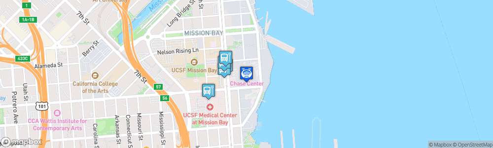 Static Map of Chase Center