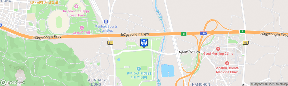 Static Map of Incheon Seonhak International Ice Rink