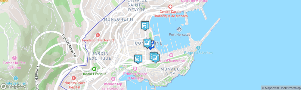 Static Map of Circuit de Monaco