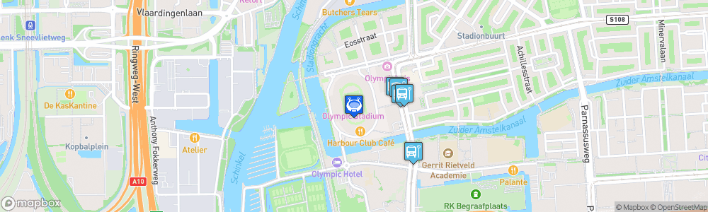 Static Map of Olympisch Stadion Amsterdam