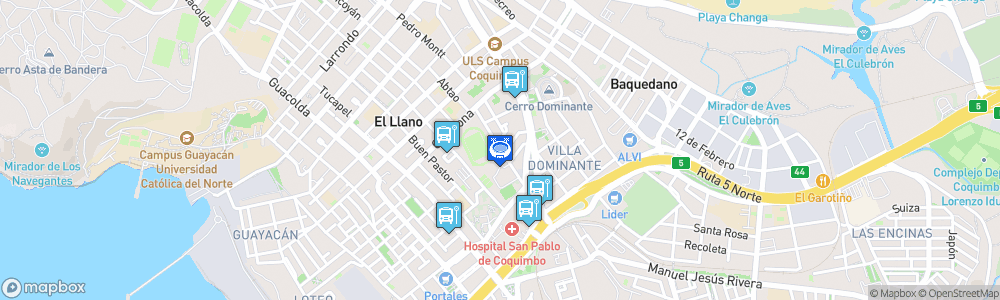 Static Map of Estadio Municipal Francisco Sánchez Rumoroso