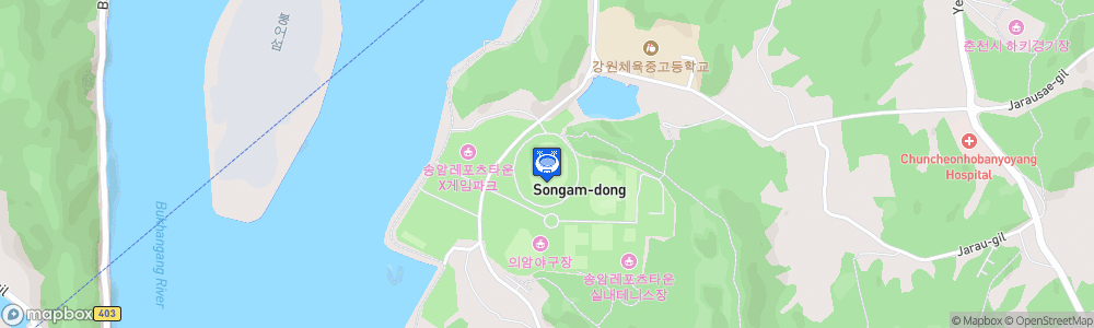 Static Map of Chuncheon Songam Leports Town