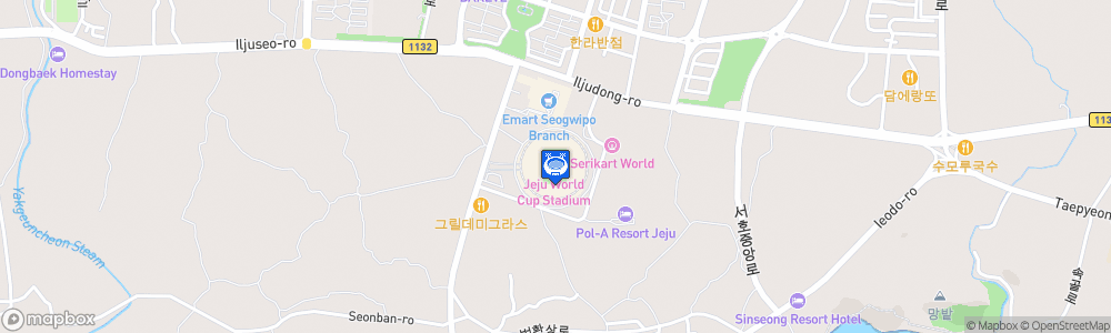Static Map of Jeju World Cup Stadium