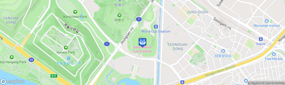 Static Map of Seoul World Cup Stadium