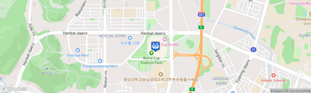 Static Map of Daejeon World Cup Stadium