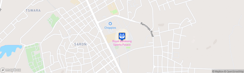 Static Map of Royal Bafokeng Sports Palace