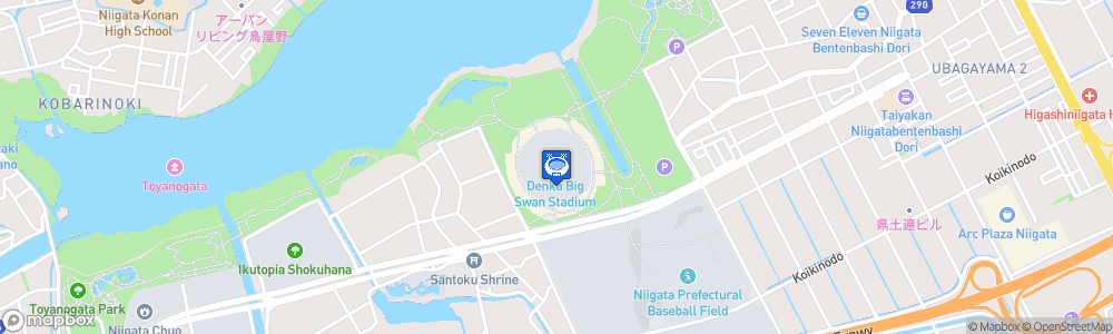 Static Map of Denka Big Swan Stadium
