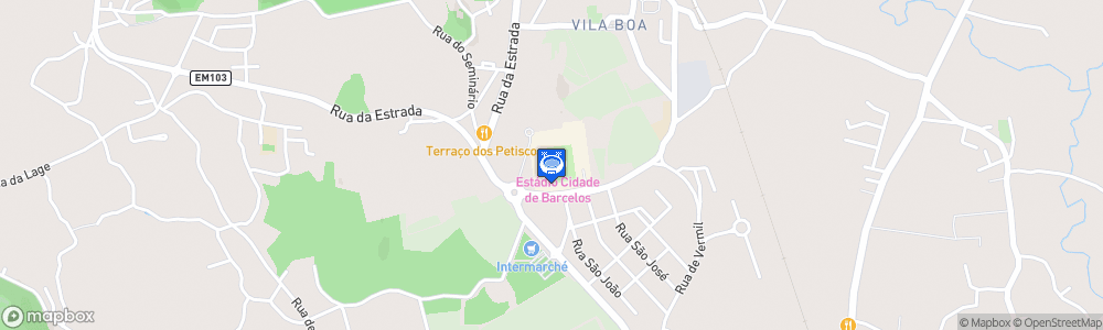 Static Map of Estádio Cidade de Barcelos