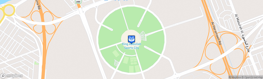 Static Map of King Abdullah Sports City