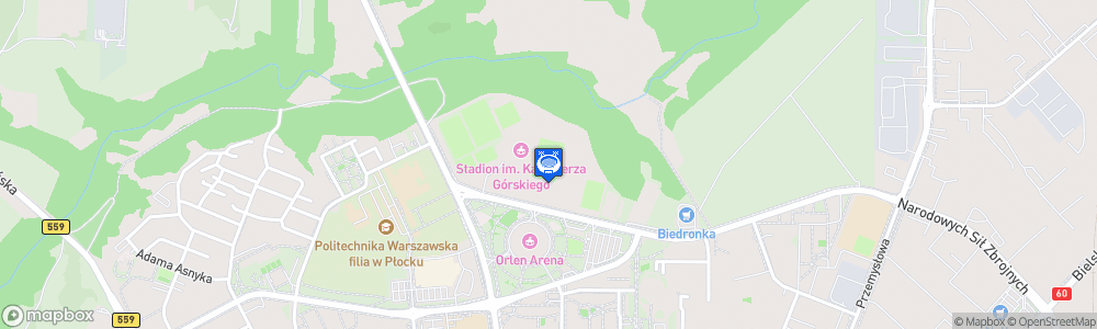 Static Map of Orlen Stadion