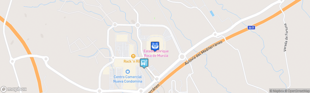 Static Map of Estadio Nueva Condomina