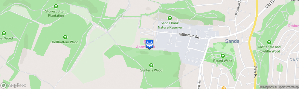 Static Map of Adams Park