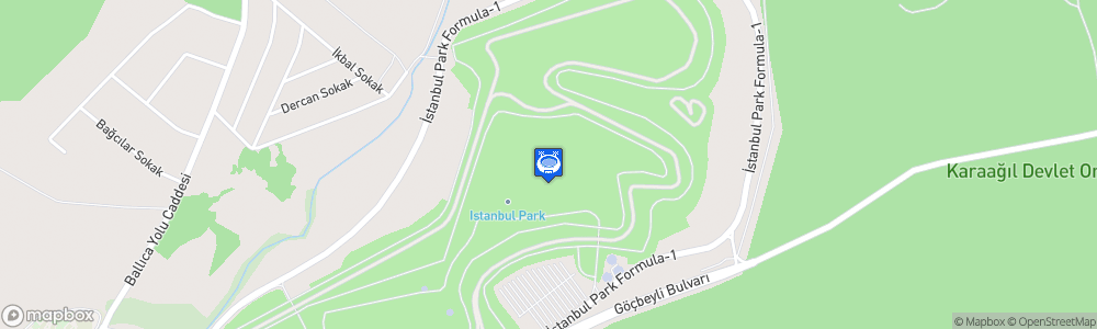 Static Map of Otodrom Istanbul Park