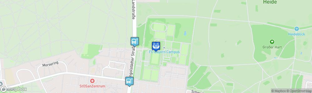 Static Map of FC Bayern Campus