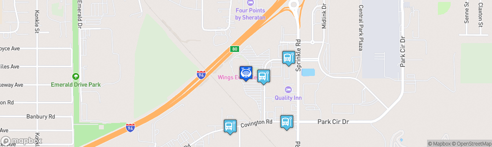Static Map of Wings Event Center