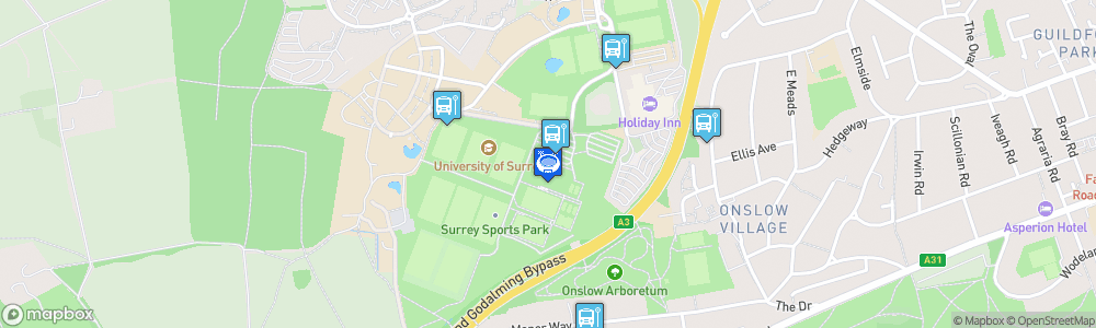 Static Map of Surrey Sports Park