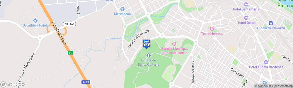 Static Map of Polideportivo Ciudad de Tudela