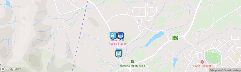 Static Map of Hamdan Bin Rashid Stadium