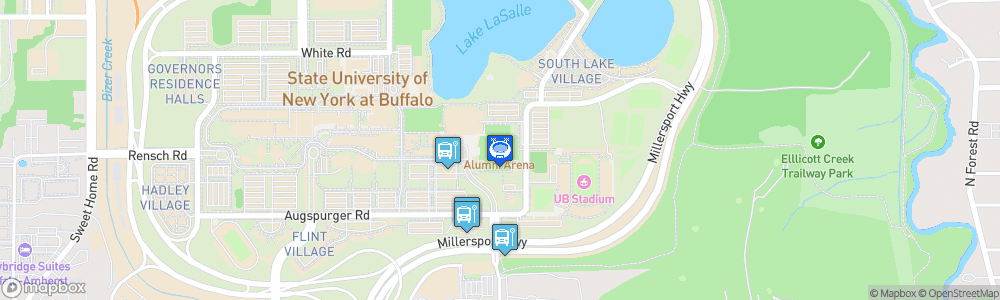 Static Map of University at Buffalo Alumni Arena