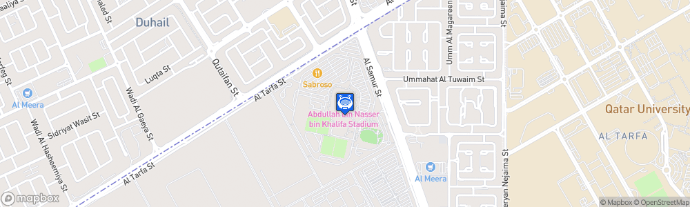Static Map of Abdullah bin Nasser bin Khalifa Stadium