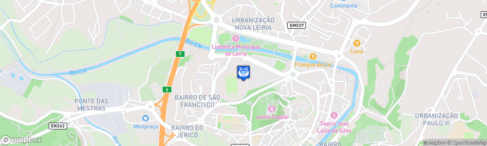 Static Map of Estádio Dr. Magalhães Pessoa
