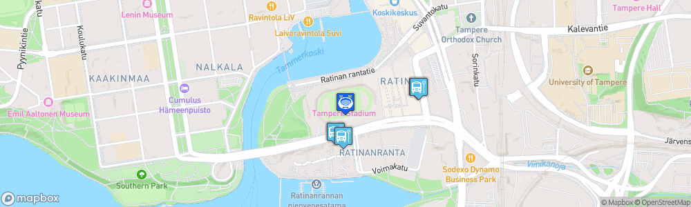 Static Map of Tampereen stadion