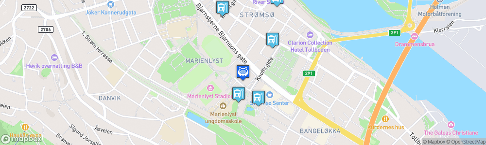 Static Map of Drammen Arena