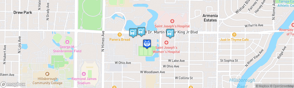 Static Map of AdventHealth Training Center