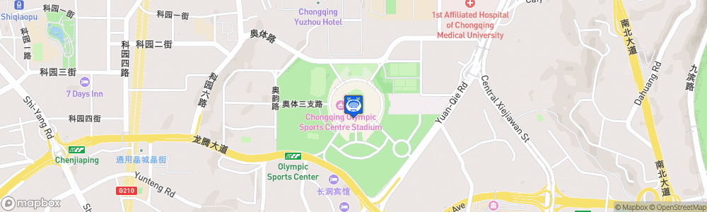 Static Map of Chongqing Olympic Sports Center