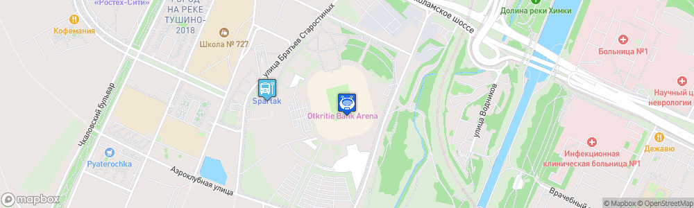 Static Map of Otkrytiye Arena