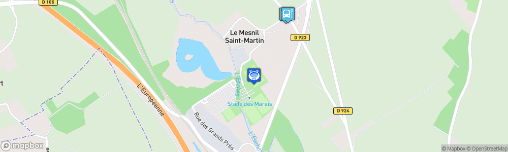 Static Map of Stade Walter Luzi