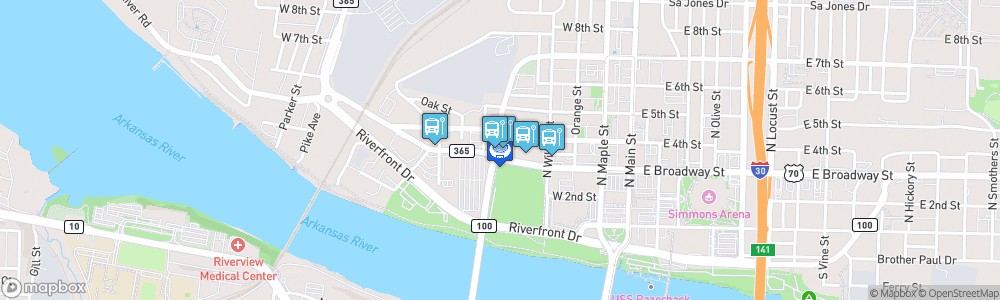 Static Map of Dickey–Stephens Park