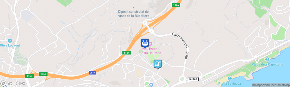 Static Map of Nou Estadi de Tarragona