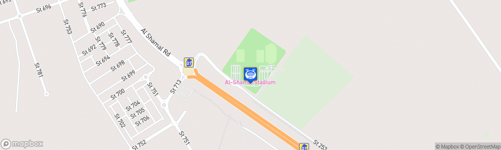 Static Map of Al-Shamal SC Stadium