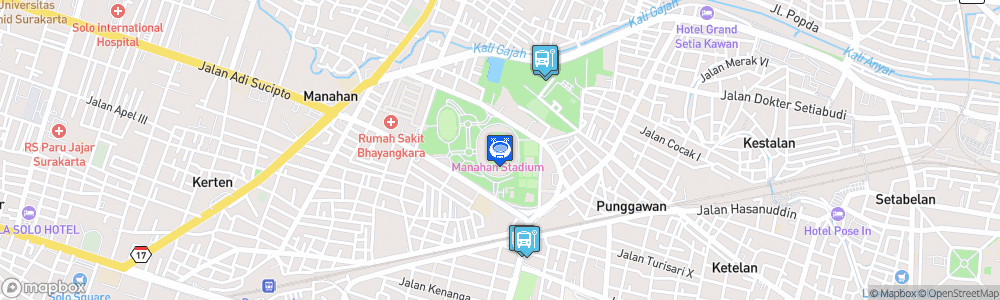 Static Map of Stadion Manahan