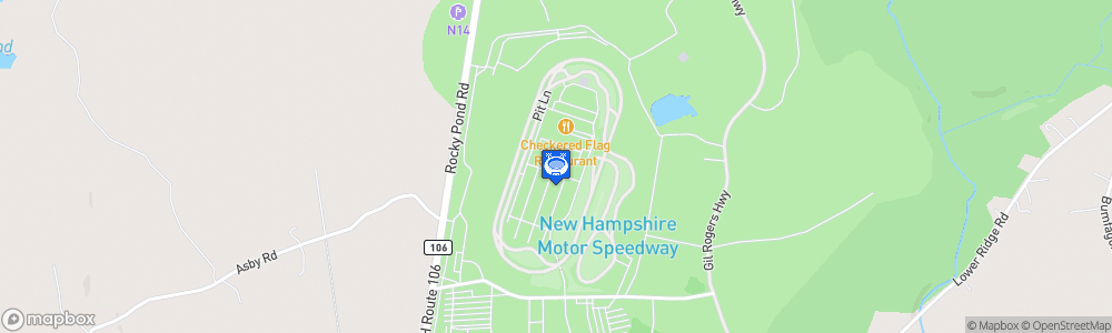Static Map of New Hampshire Motor Speedway