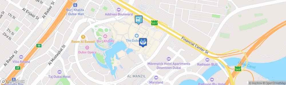 Static Map of Dubai Mall Ice Rink