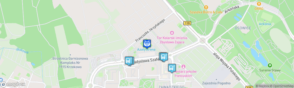 Static Map of Netto Arena Szczecin