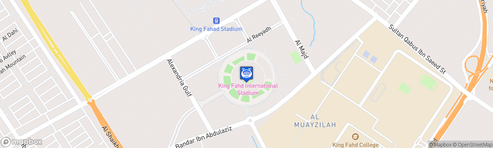 Static Map of King Fahd International Stadium