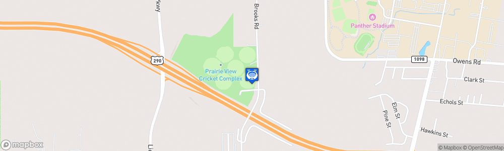 Static Map of Prairie View Cricket Complex