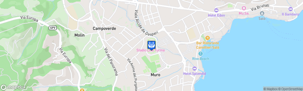 Static Map of Stadio Lino Turina