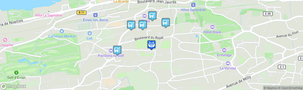 Static Map of Stade Camille-Fournier