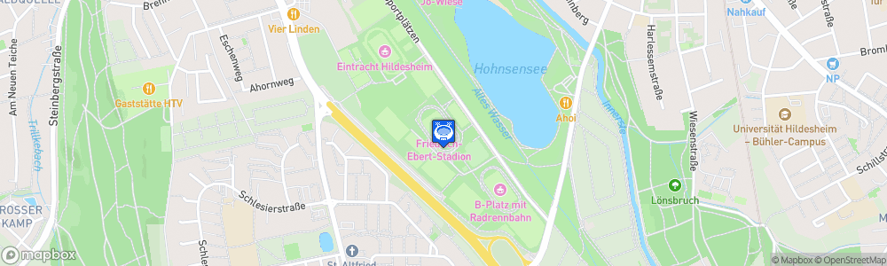 Static Map of Friedrich-Ebert-Stadion, Hildesheim