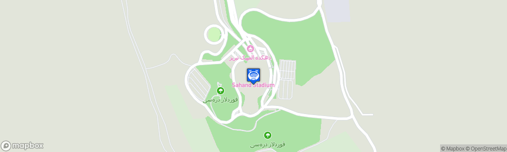 Static Map of Yadegar-e-Imam Stadium